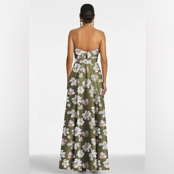 Sachin & Babi Brielle Gown - Moss Magnolia size 10 - Picture 3 of 5